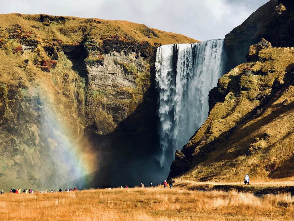 Skogafoss Cascade de Skogafoss sur la cote sud de l'islande