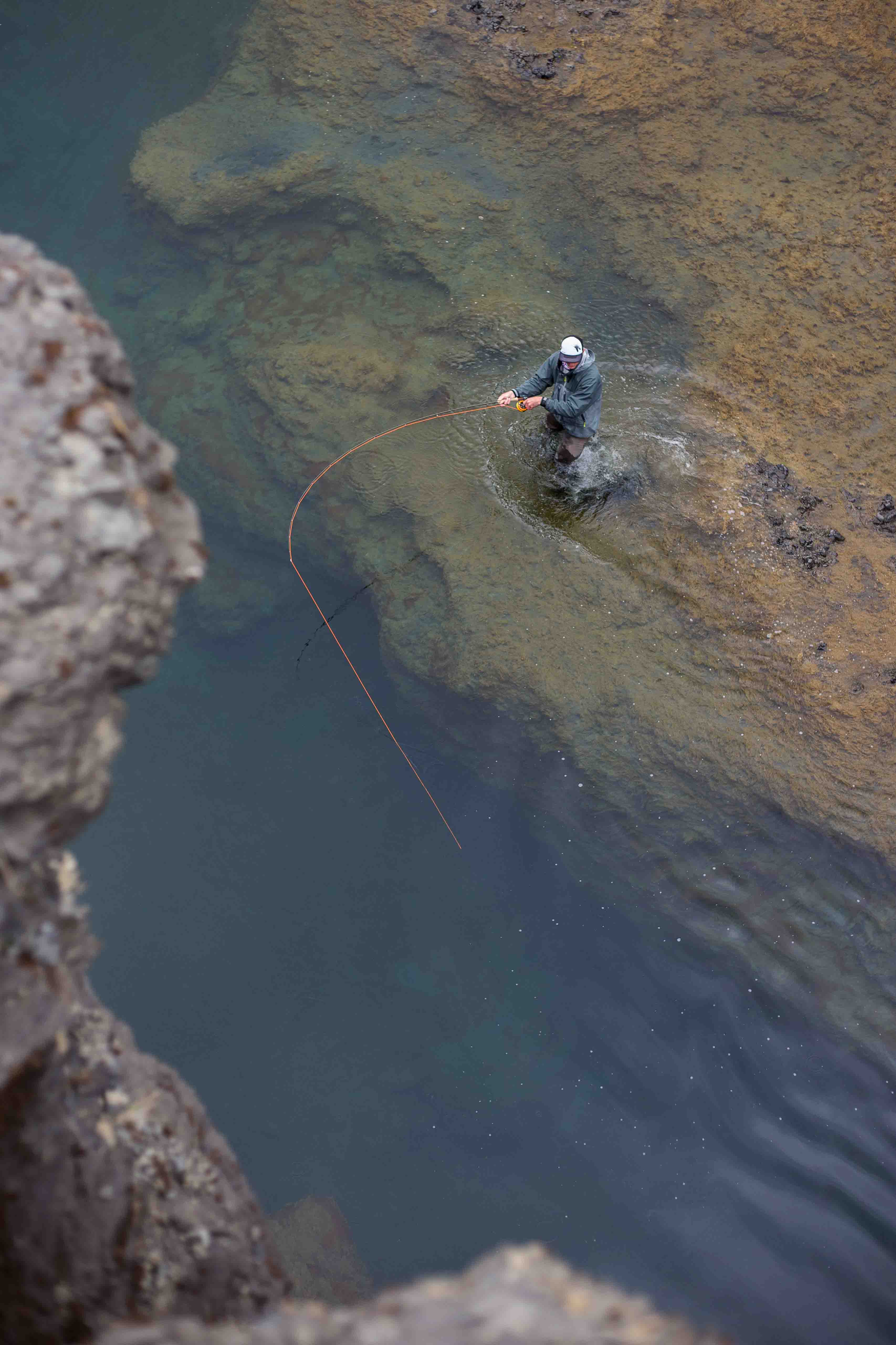 Pêche dans les hautes terres d'Islande