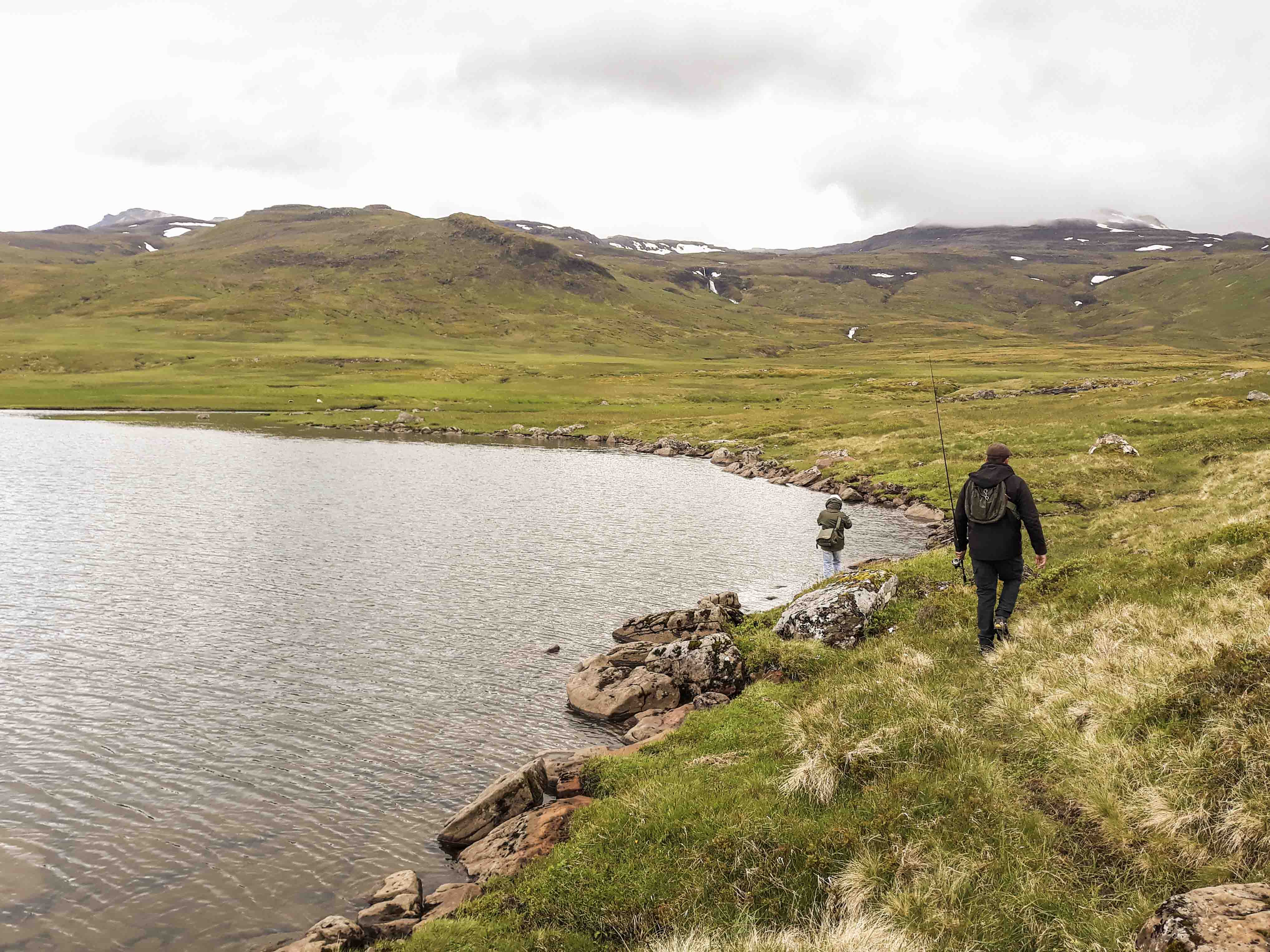 randonnée pêche en Islande