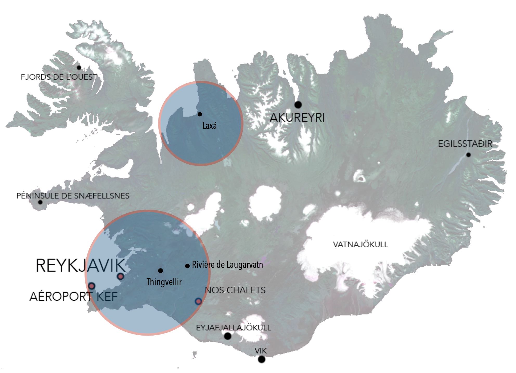 Carte de l'islande, peche Islande