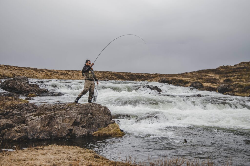 David Zehla pêche en Islande